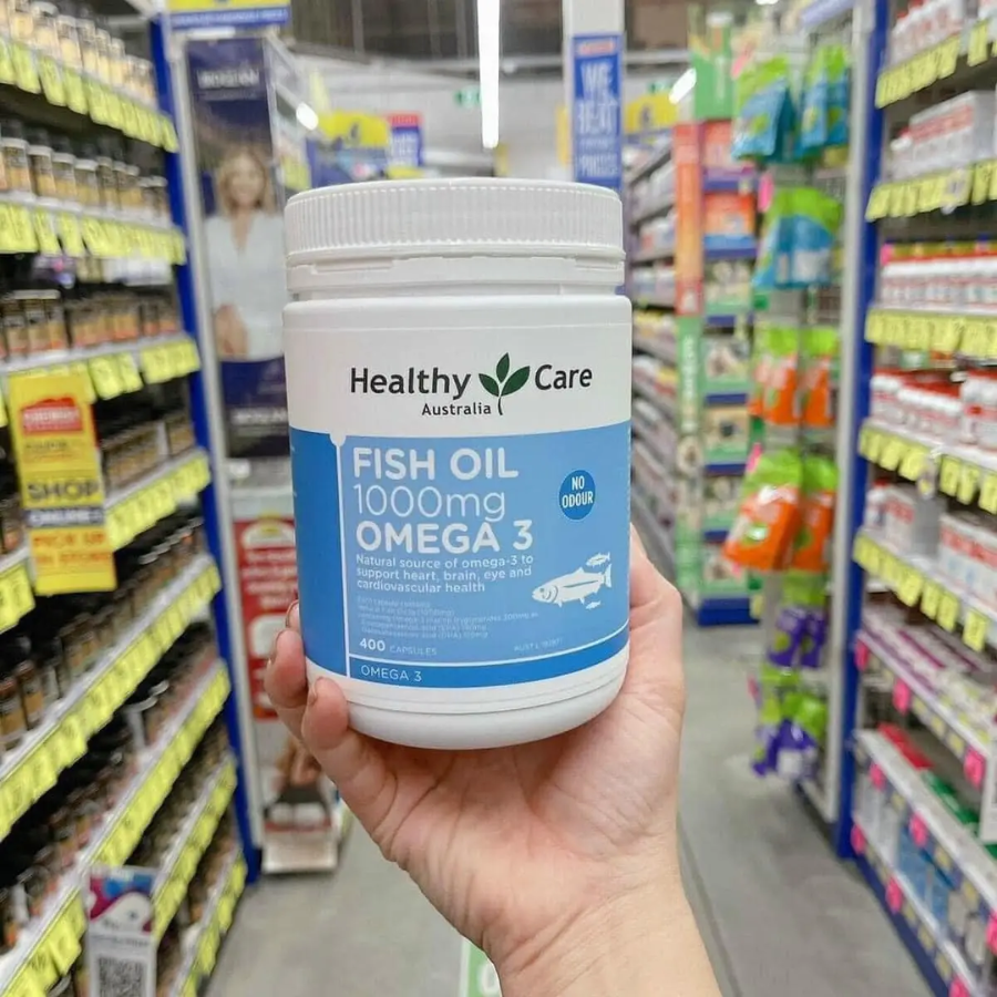 Viên Uống Dầu Cá Omega 3 Healthy Care Fish Oil 1000mg - 400viên