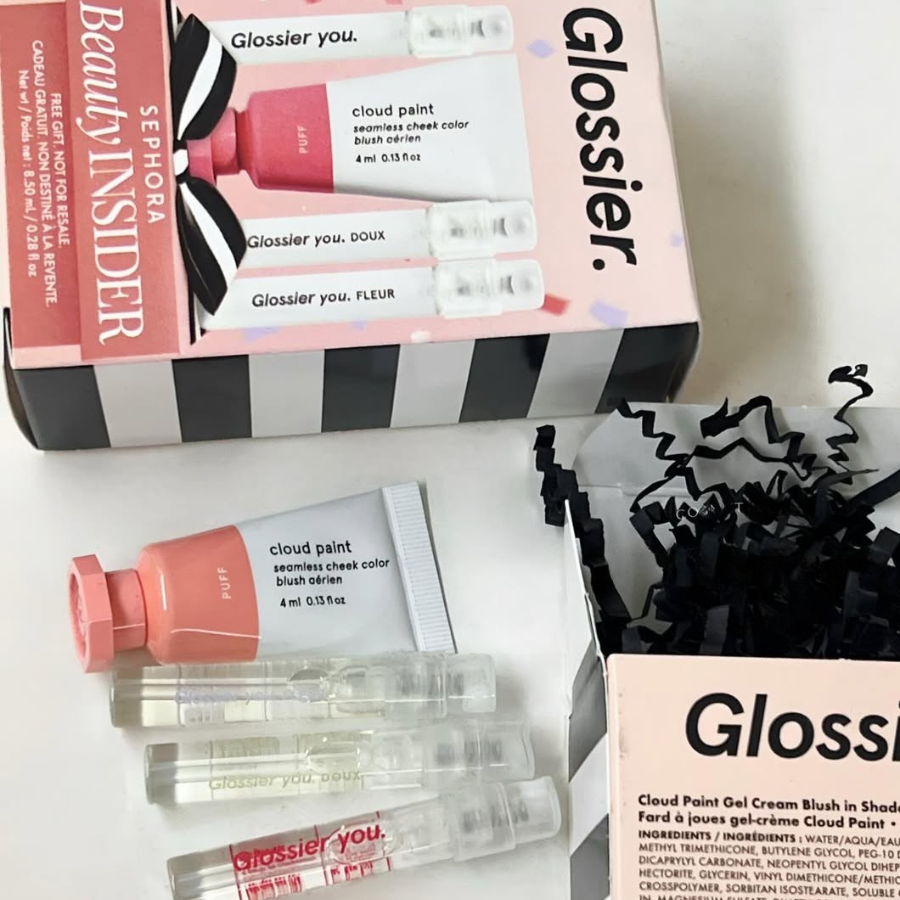 Set Má Hồng Và Nước Hoa Glossier - 4 Món Fullbox