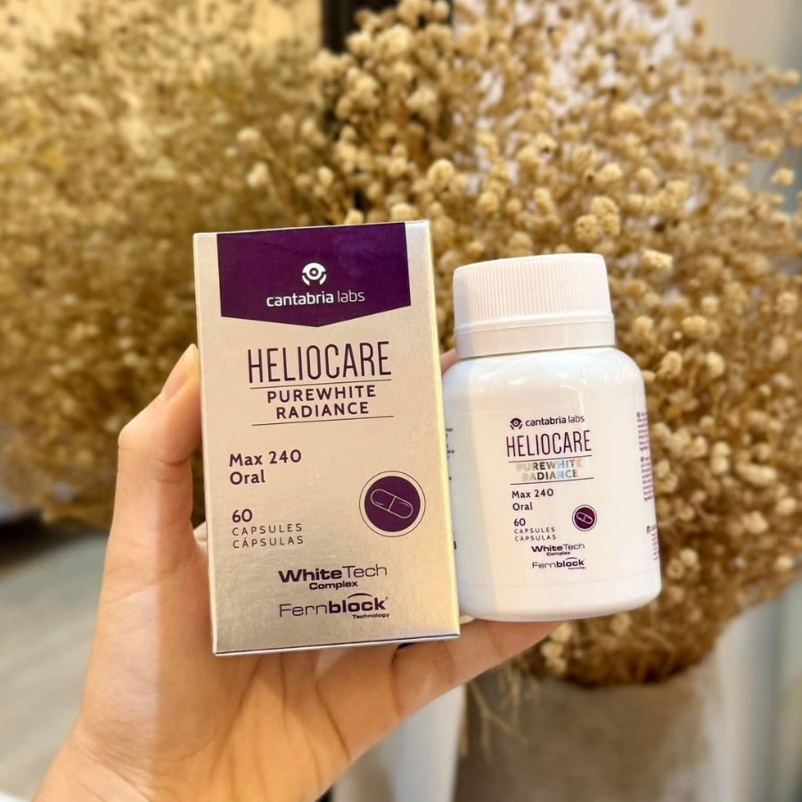 Viên Uống Trắng Da Heliocare Purewhite Radiance Max 240 Oral - 60v Fullbox