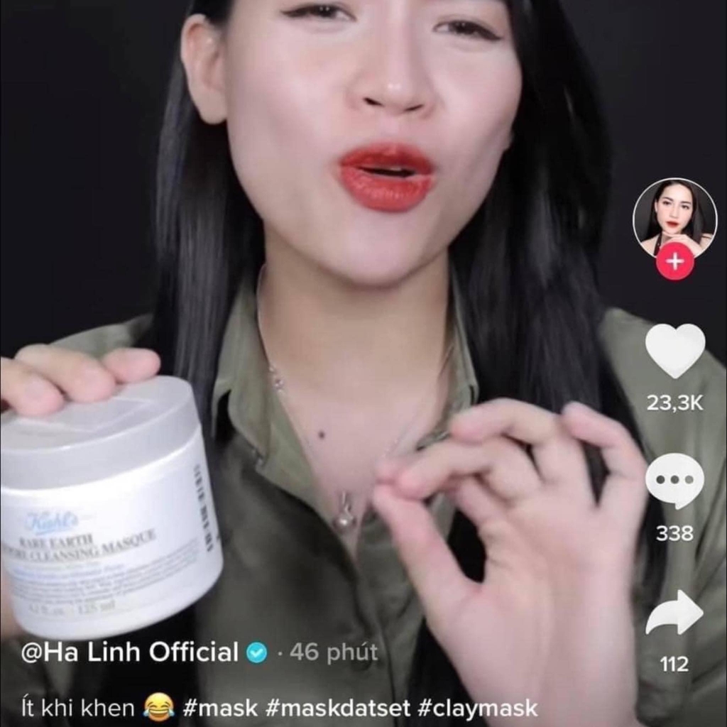 Combo 2 Lọ Mask đất set Kiehl's Làm Sạch Sâu, Se Khít Lỗ Chân Lông 14ml x 2 (nobox)