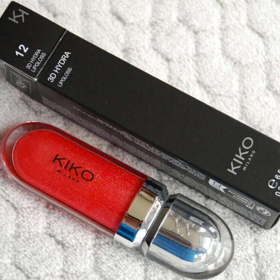 Son Bóng Kiko Milano 3D Hydra Lipgloss - 12 Pearly Amaryllis Red - 6.5ml Fullbox
