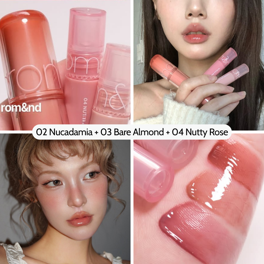 Set Son Bóng Romand The Juicy Lasting Tint Fullbox