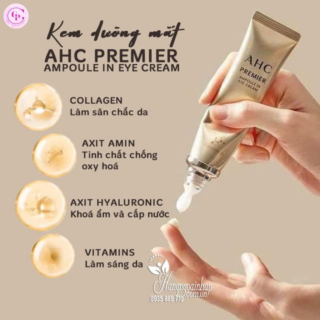 Combo 2 Kem Dưỡng Mắt AHC Premier Ampoule In Eye Cream 12ml x 2