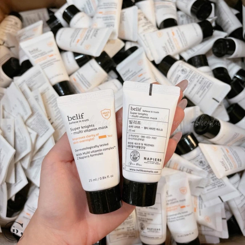 Combo 2 Tuýp Mặt Nạ Ngủ Dưỡng Sáng Da Belif Super Knight Multi Vitamin Mask