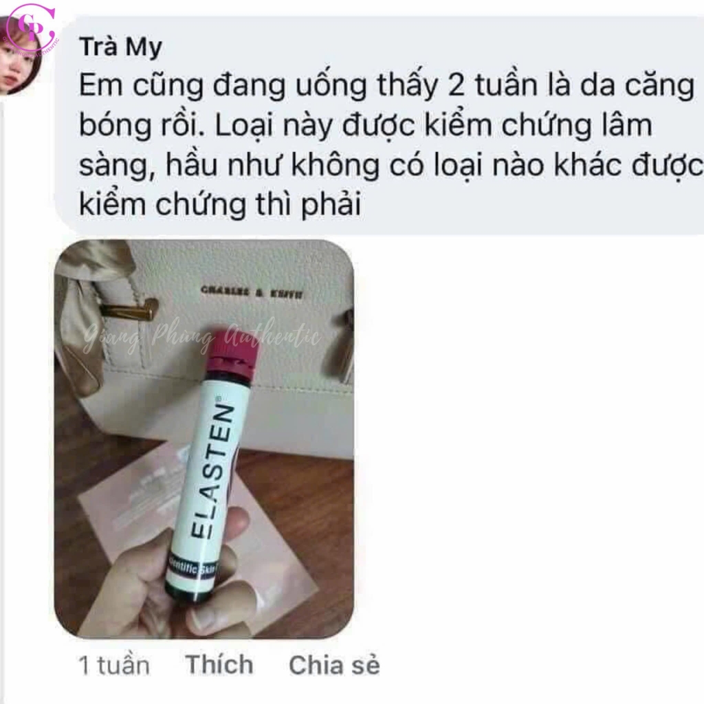 Combo 2 Hộp Collagen uống Elasten Đức - Giúp da căng mịn, chống lão hoá 28 Ống x 2 - Hàng Công ty