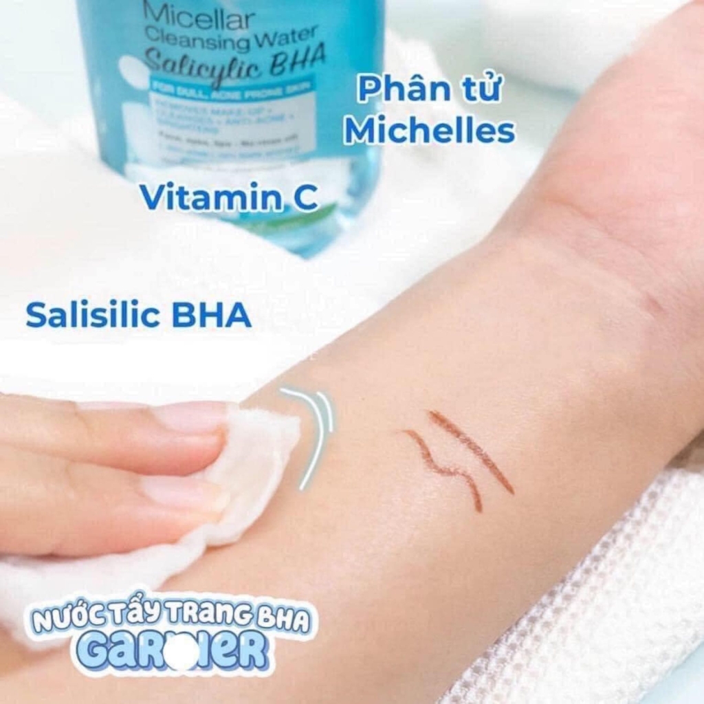 Combo 2 Nước Tẩy Trang Garnier Xanh Dành Cho Da Dầu Mụn 50ml x 2