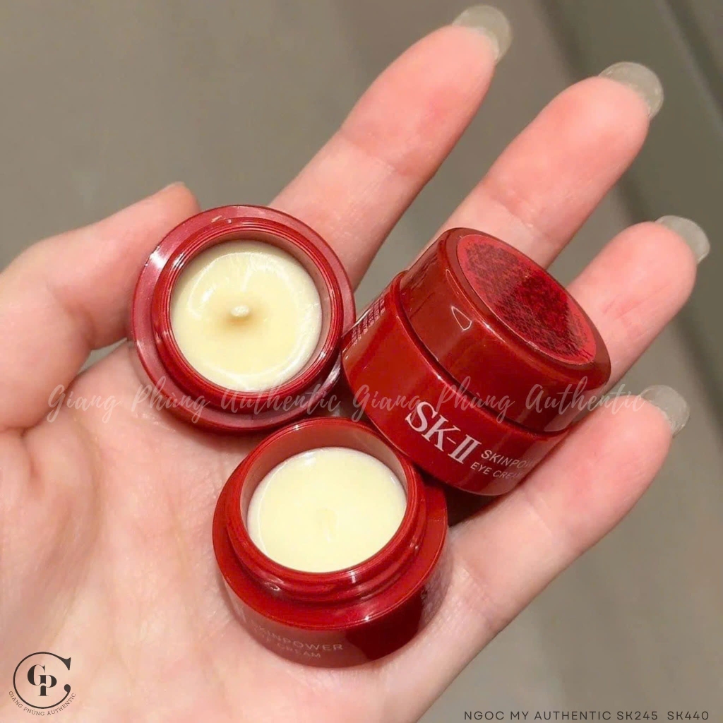 Combo 2 Kem mắt SKII Skinpower Eye Cream mini nobox 2.5g x 2 - Hàng công ty