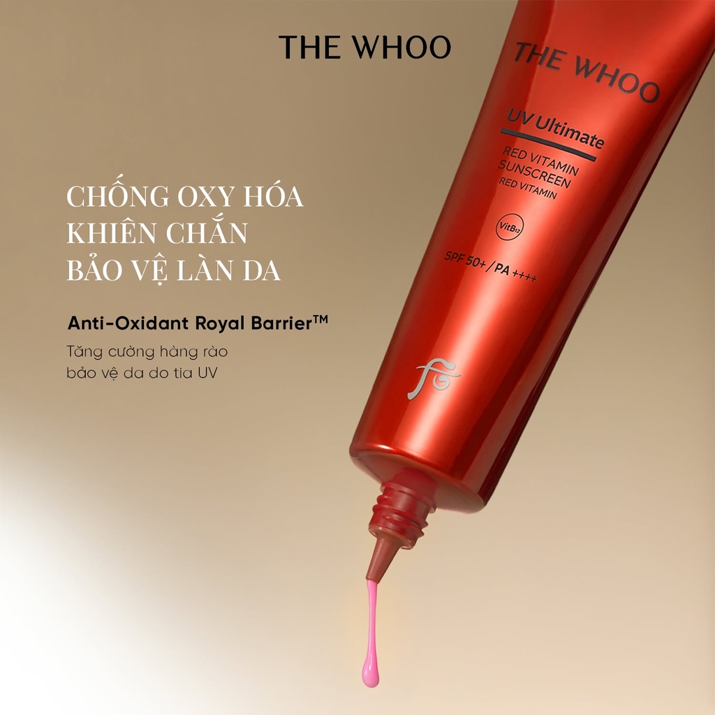 Kem chống nắng The Whoo UV Ultimate Red Vitamin Sunscreen Fullbox 50ml