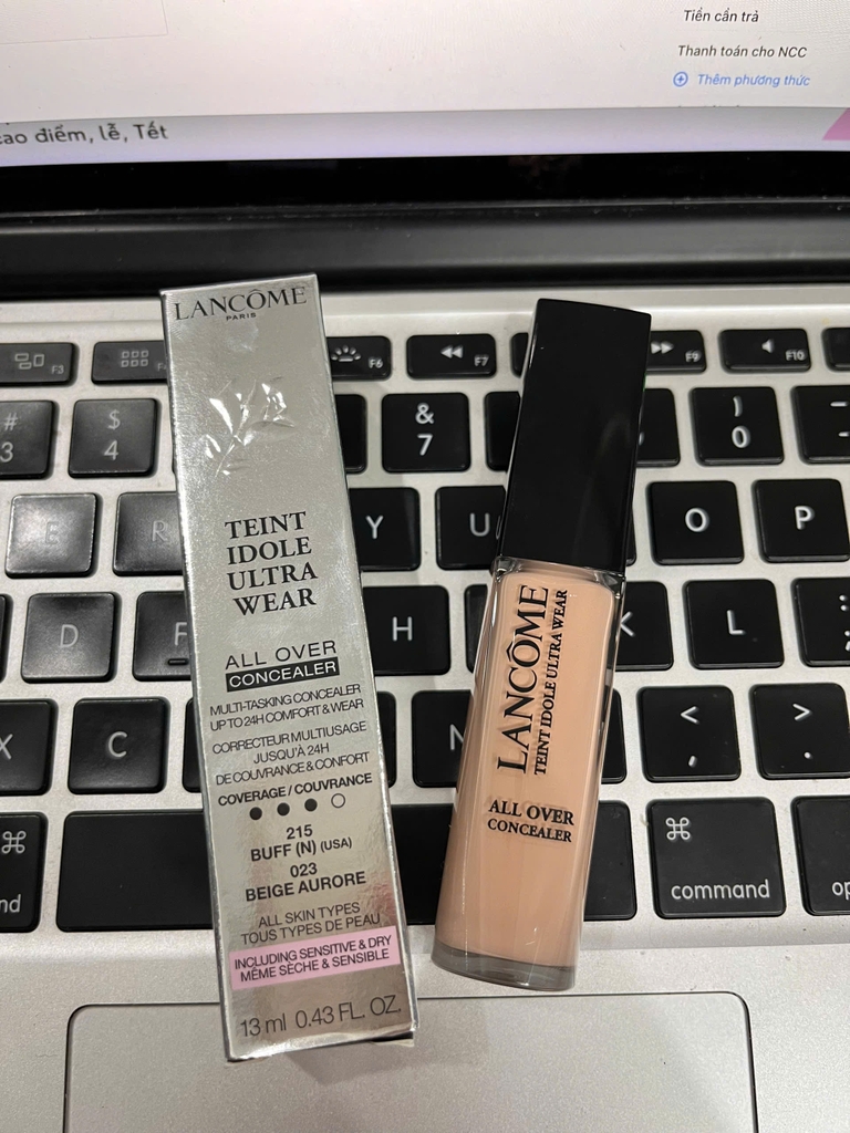 Che khuyết điểm Lancome Teint Idole ultra wear All over 13ml Fullbox Order US - 215 Buff(N ) Da Sáng, Da Trung Bình