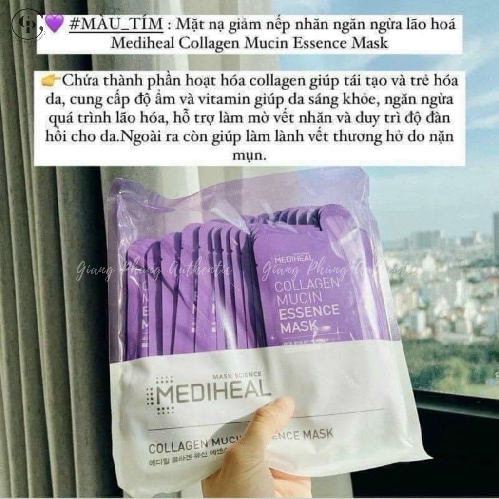 Combo 2 Hộp Mặt Nạ Mediheal Essence Mask Màu Xanh Dương 15M x 2 - Hàng công ty
