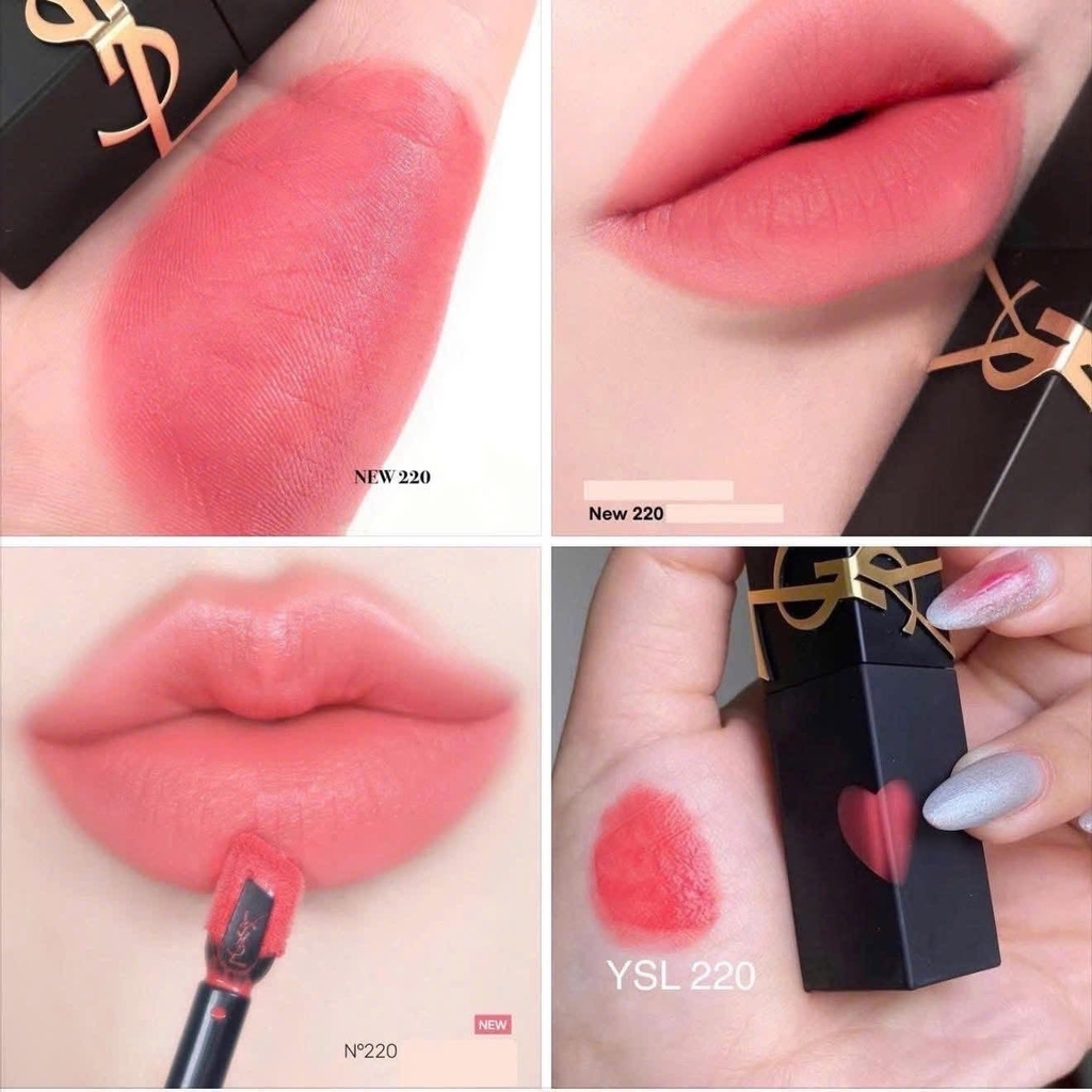 Son Kem Yves Saint Laurent YSL The Inks Blur Màu 220 Strawberry Thrill Hồng Dâu - 5.5ml Fullbox