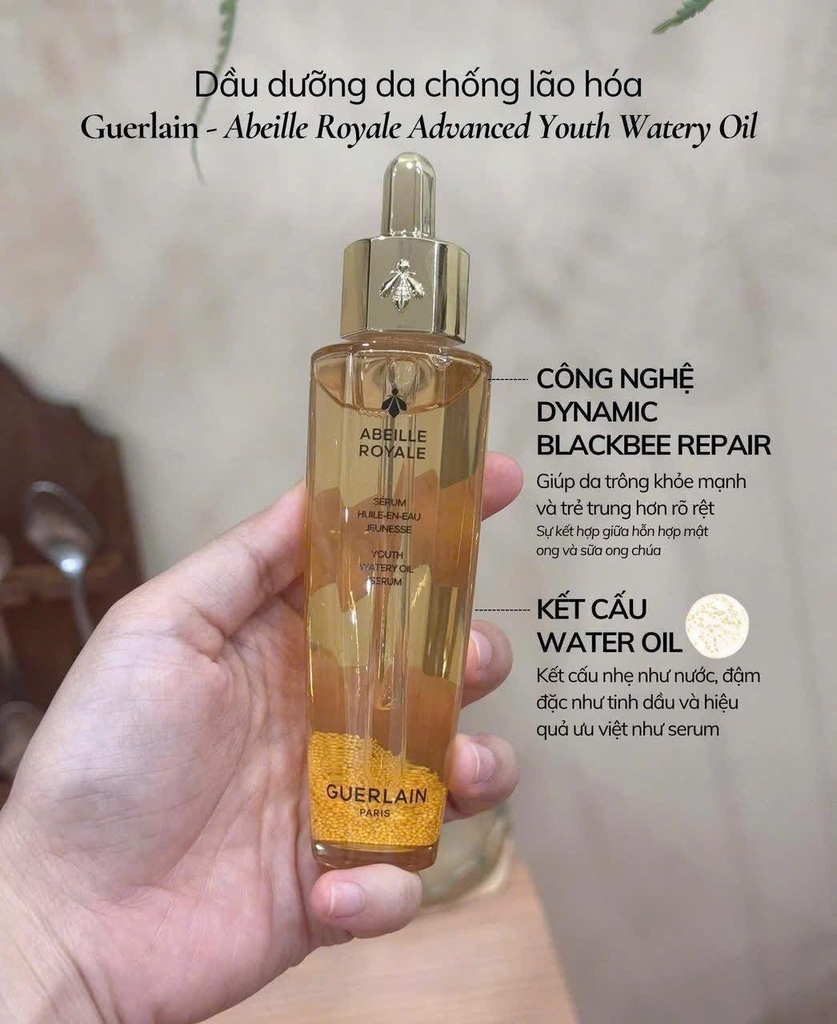 Dầu Dưỡng Da Chống Lão Hóa Guerlain Youth Watery Oil 5ml - Fullbox Hàng Duty