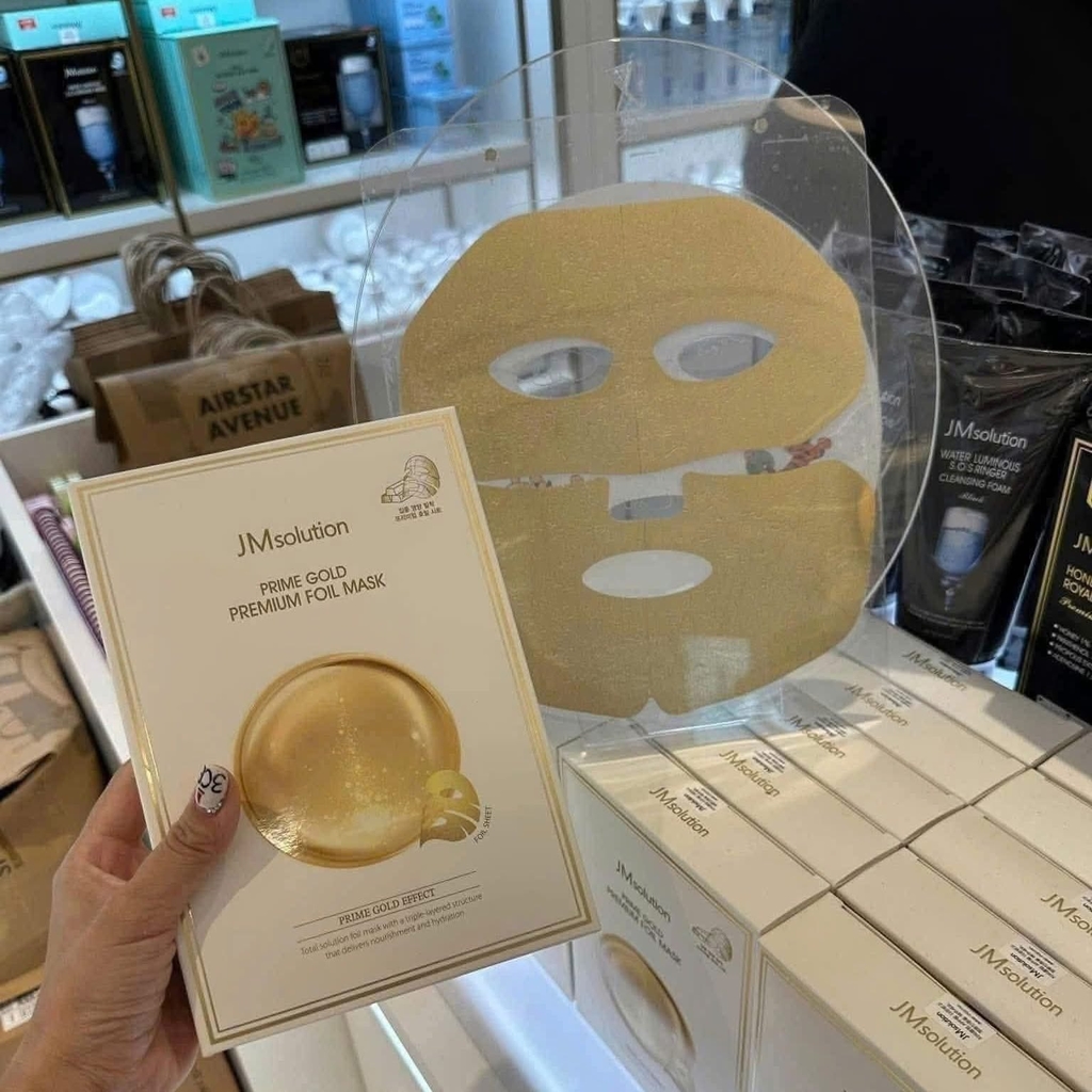 Mask JMsolution Prime Gold Premium Foil (35mlx10) - Fullbox - Hàng Duty