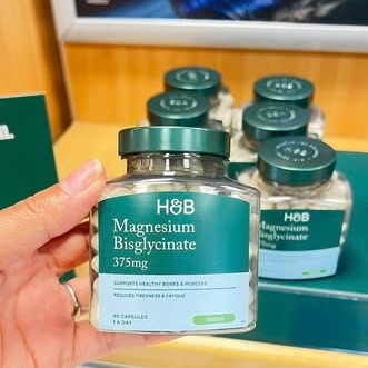 Viên uống HB Magnesium Bisglycinate 375mg Hỗ Trợ Giấc Ngủ - 90 viên