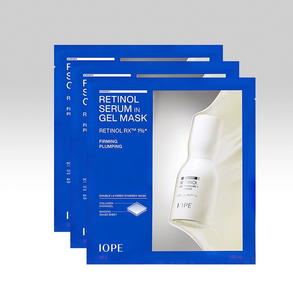 Mặt Nạ Iope Retinol Serum In Gel Mask Retinol RX 1% Firming Plumping Săn Chắc Đàn Hồi 30g ( 1 Miếng )