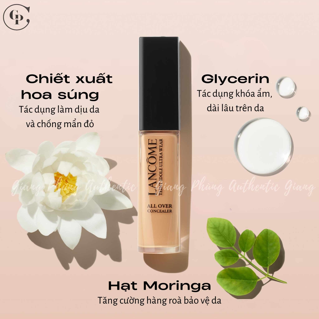 Che khuyết điểm Lancome Teint Idole ultra wear All over 13ml Fullbox Order US - 215 Buff(N ) Da Sáng, Da Trung Bình