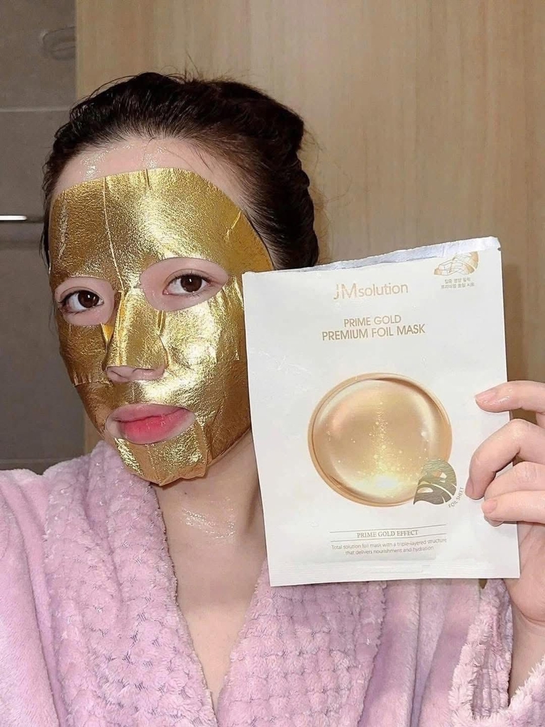 Mask JMsolution Prime Gold Premium Foil (35mlx10) - Fullbox - Hàng Duty