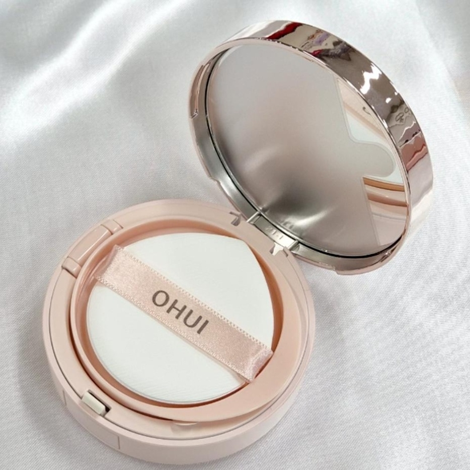 Set Phấn Nước Ohui Ultimate Cover Cushion Moisture Flower Limited 2026 Tone 01 (1 Hộp & 2 Lõi Refill) - Fullbox