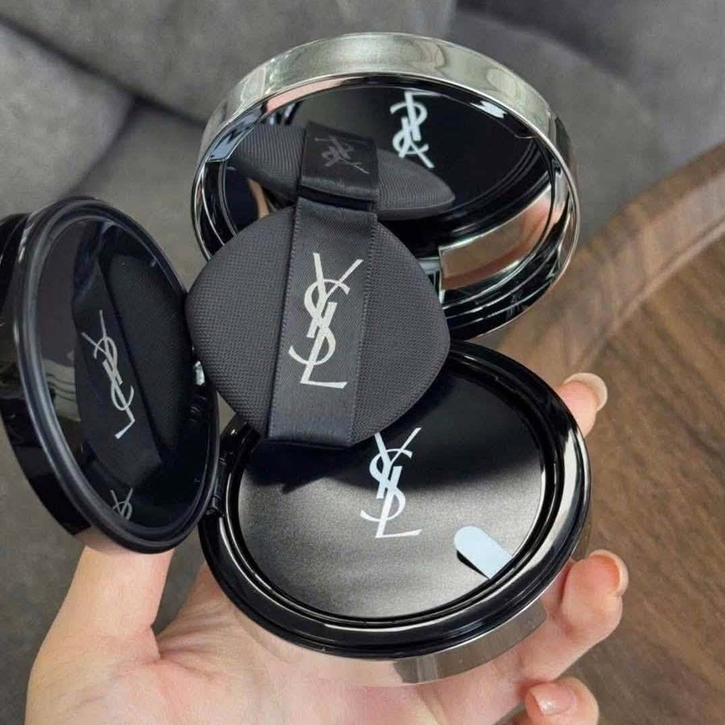 Cushion Phấn Nước YSL Xanh All Hours Blur Không Màu 14g - Fullbox Hàng Duty