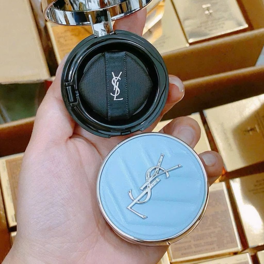 Cushion Phấn Nước YSL Xanh All Hours Blur Không Màu 14g - Fullbox Hàng Duty