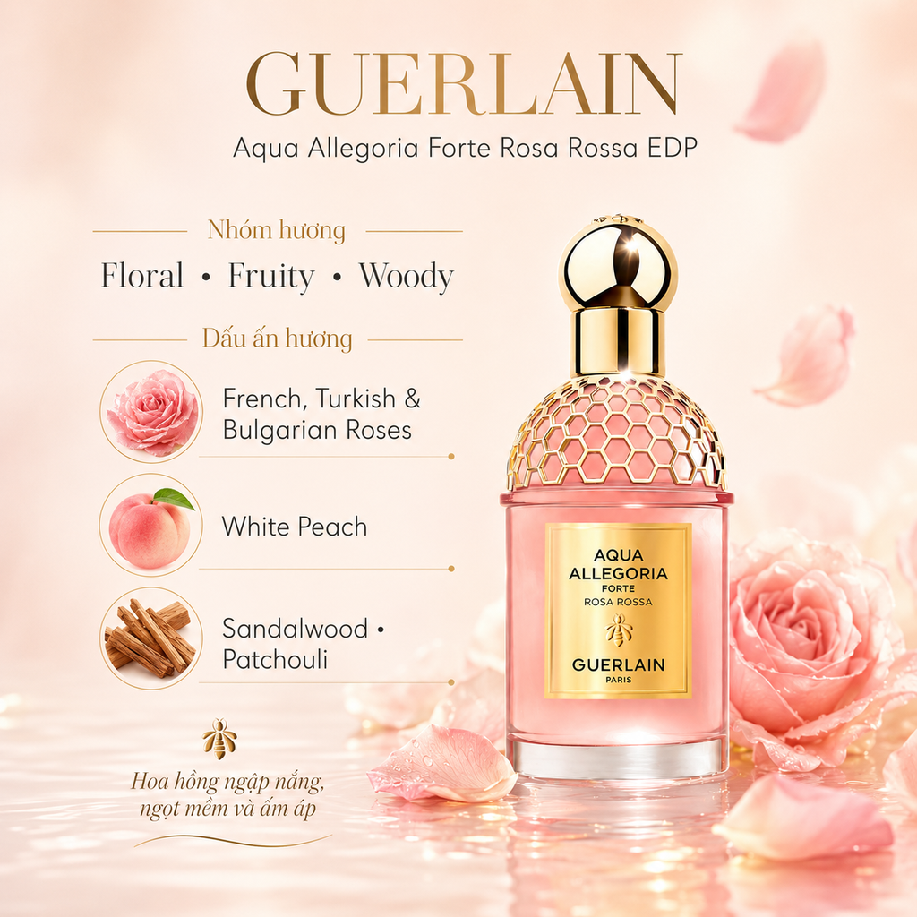 Nước Hoa Nữ Hương Hoa Hồng Guerlain Aqua Allegoria Forte Rosa Rossa EDP - Chiết 10ml
