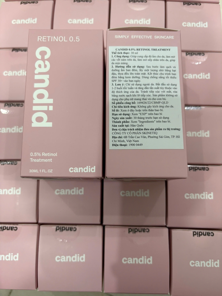 Tinh chất Retinol Candid 30ml - Fullbox Hàng Công Ty