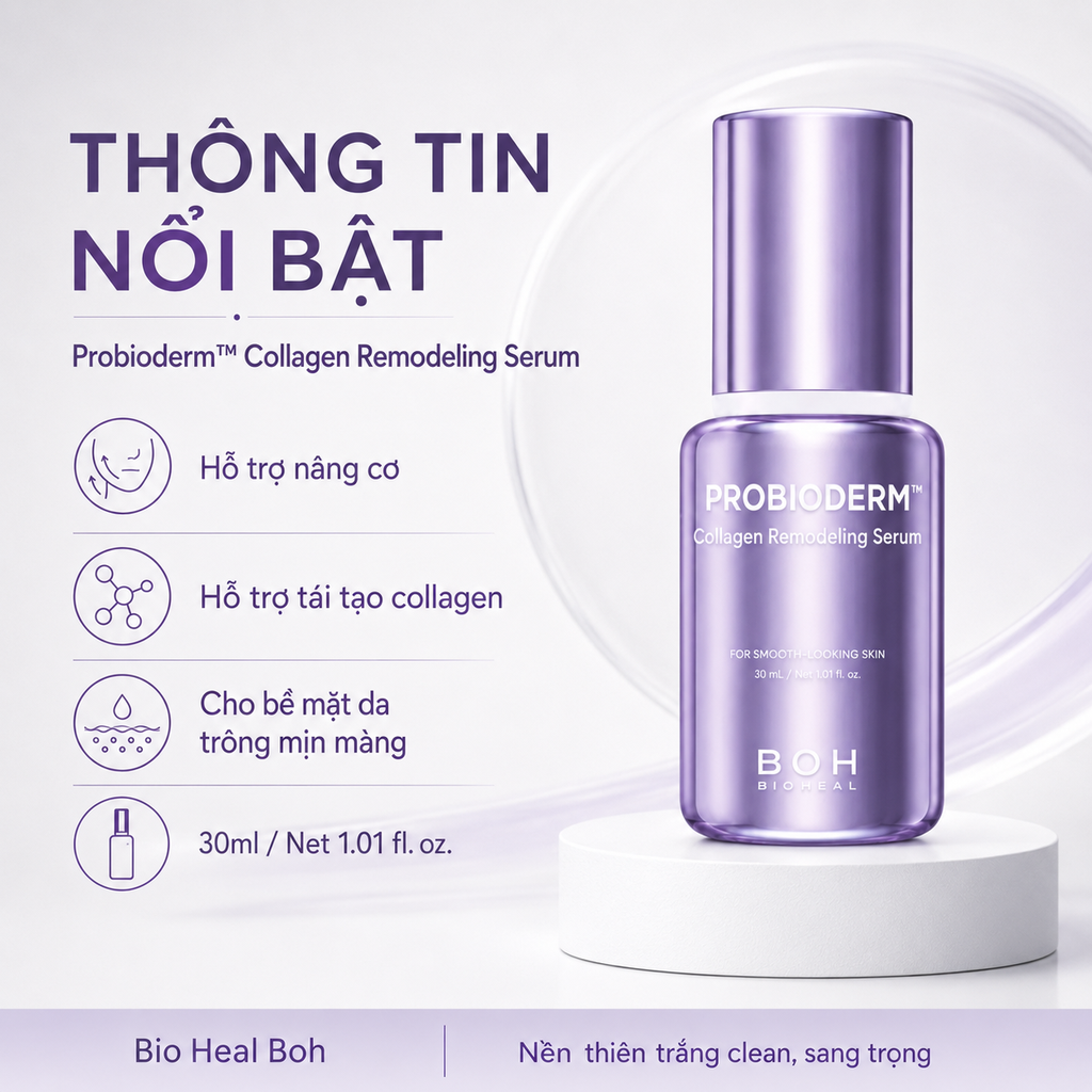Serum Nâng Cơ Tái Tạo Collagen Bio Heal Boh Probioderm Collagen Remodeling 30ml - Tách Set Nobox