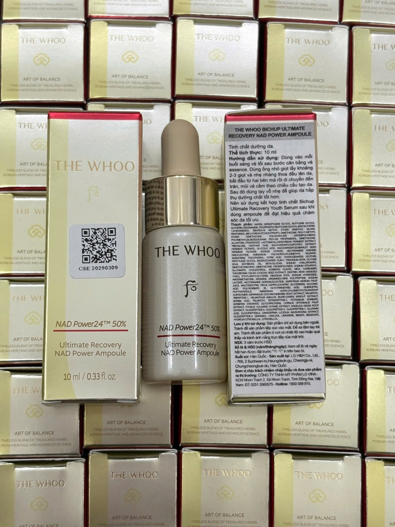 Serum Chống Lão Hóa The Whoo Bichup Ultimate Recovery NAD Power Ampoule 10ml - Fullbox - Hàng Công Ty