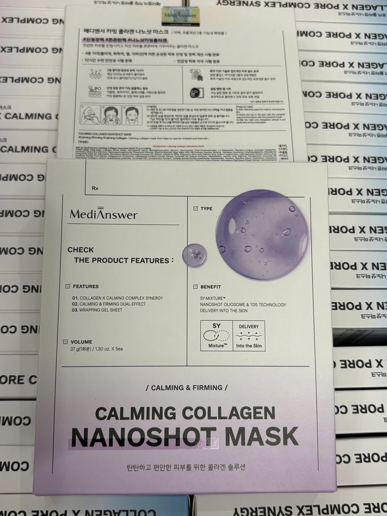 Mặt Nạ Thạch Nâng Cơ Căng Bóng MediAnswer Collagen Nanoshot (5 miếng) - Fullbox - Hàng Công Ty