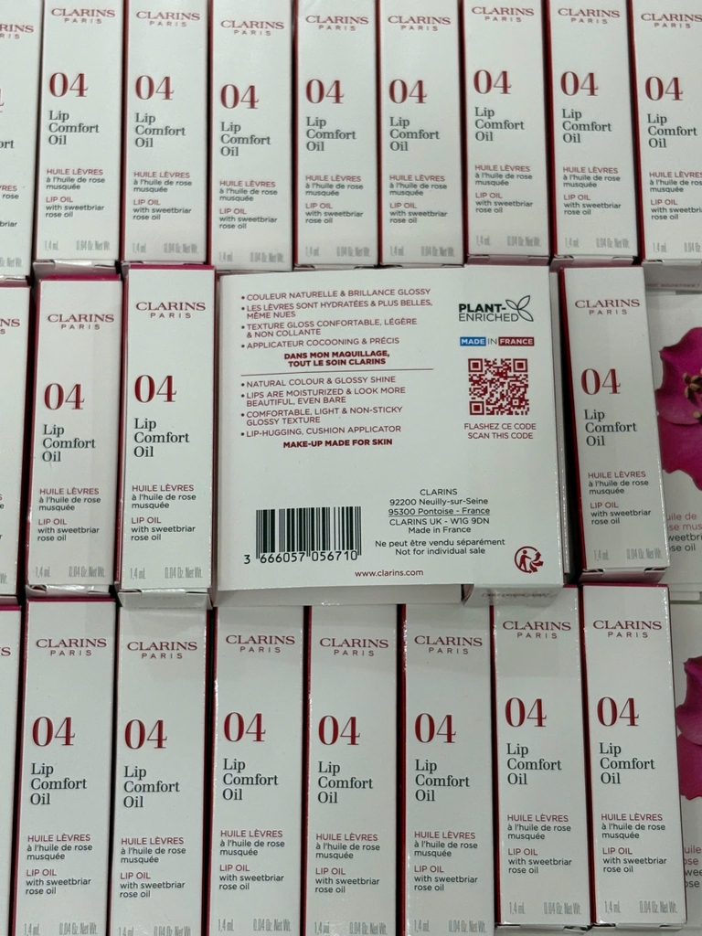 Son dưỡng Clarins Lip Comfort Oil 04 Pitaya - Mini 1.4ml Fullbox
