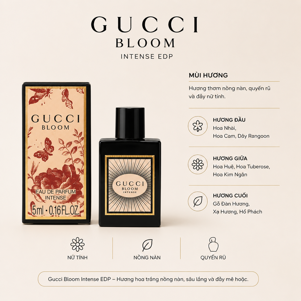 Nước Hoa Gucci Mini 5ml - Fullbox - Hàng Công ty