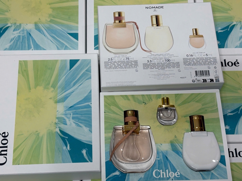 Set nước hoa Chloe Nomade 3 món Fullbox (Nước hoa EDP 75ml+5ml+Lotion 100ml) Hàng Công Ty