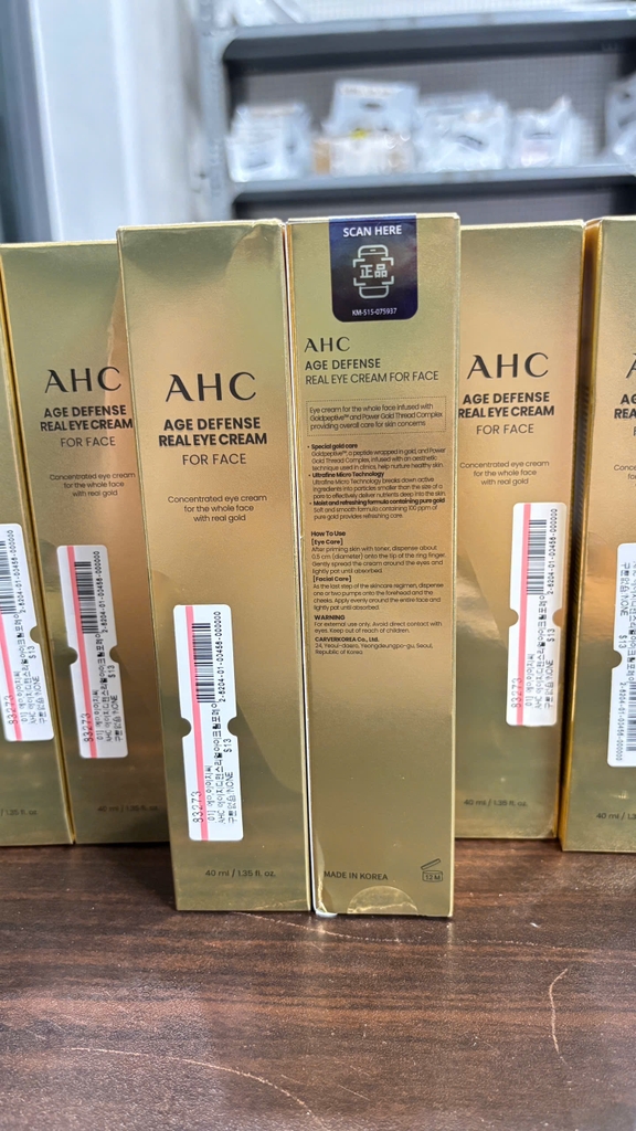 Kem dưỡng mắt AHC Age Defense Real Eye Cream for Face 40ml Fullbox Hàng Duty