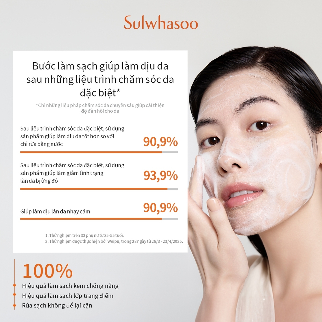 Sữa rửa mặt Sulwhasoo Concentrated Ginseng Rejuvenating 15g- Fullbox - Hàng Duty