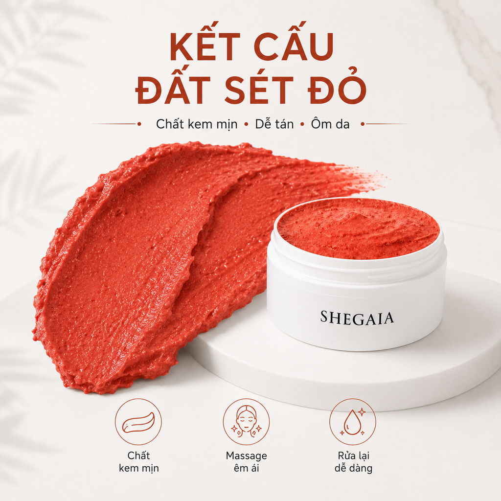 Mặt Nạ Đất Sét Se Khít Lỗ Chân Lông Shegaia Dragonblood Exosome Pore Procedure Mask 150g - Fullbox - Hàng Công Ty