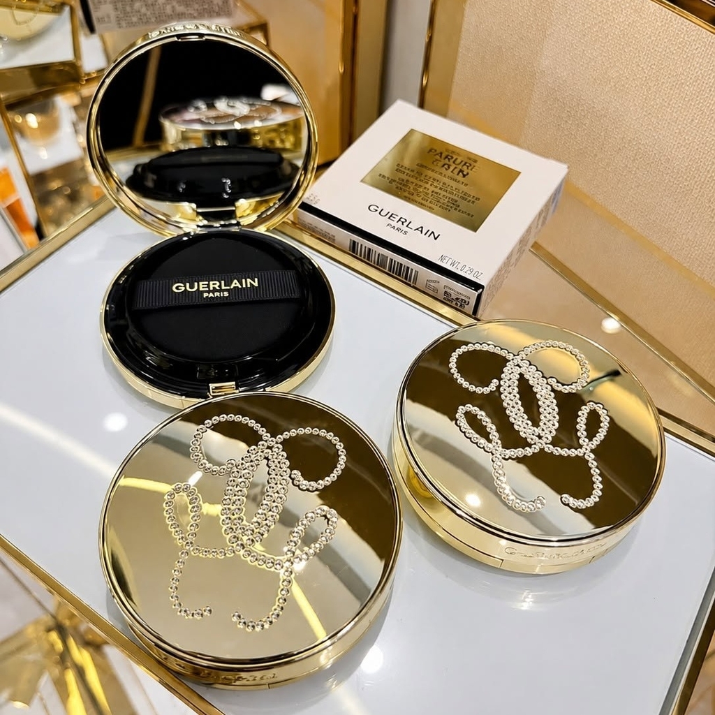 Cushion Guerlain Parure Gold Cushion Dưỡng Da Lâu Trôi SPF Cao - Fullbox - Hàng Duty