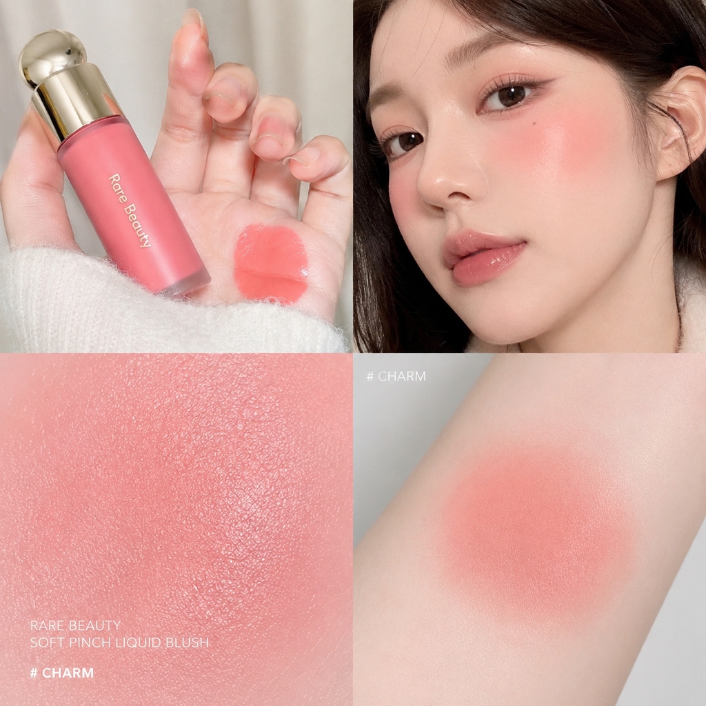 Má Hồng Kem Rare Beauty Soft Pinch Dewy Liquid Blush - Fullbox