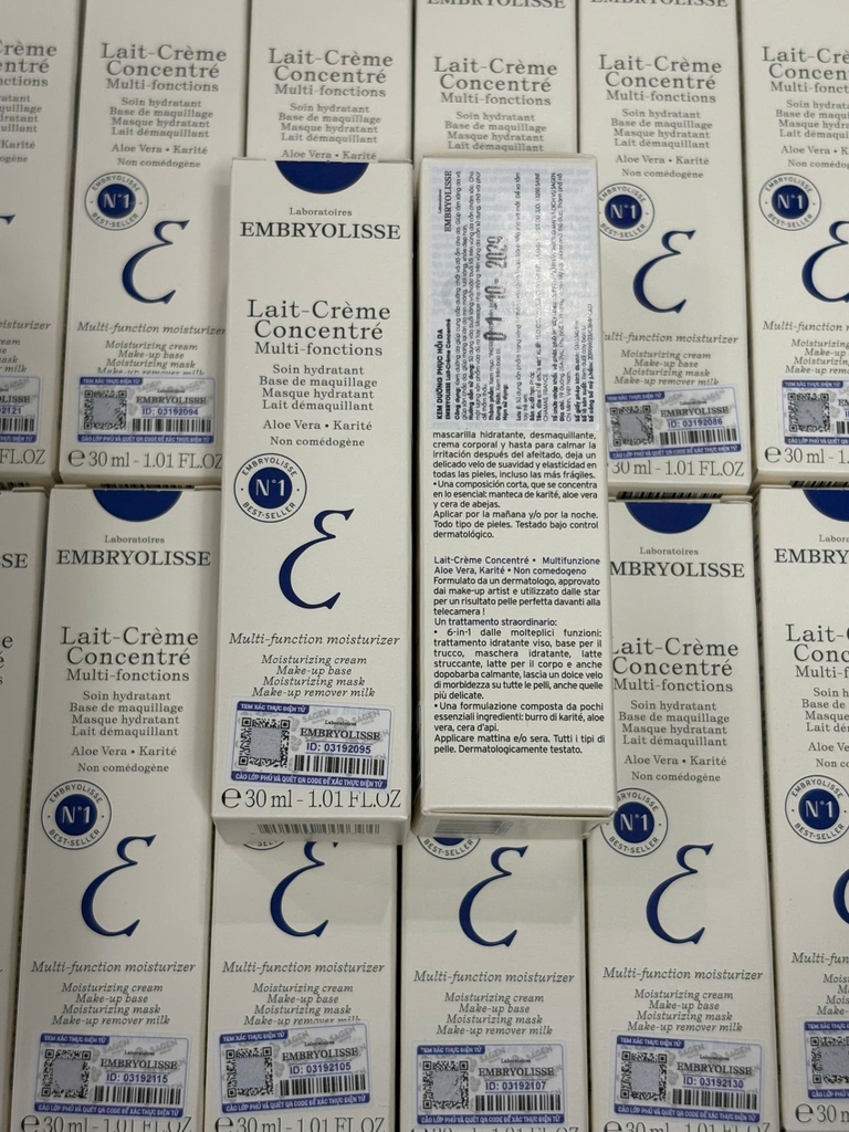 Kem Dưỡng Ẩm Phục Hồi Embryolisse Lait-Crème Concentré Fullbox - Hàng Công Ty