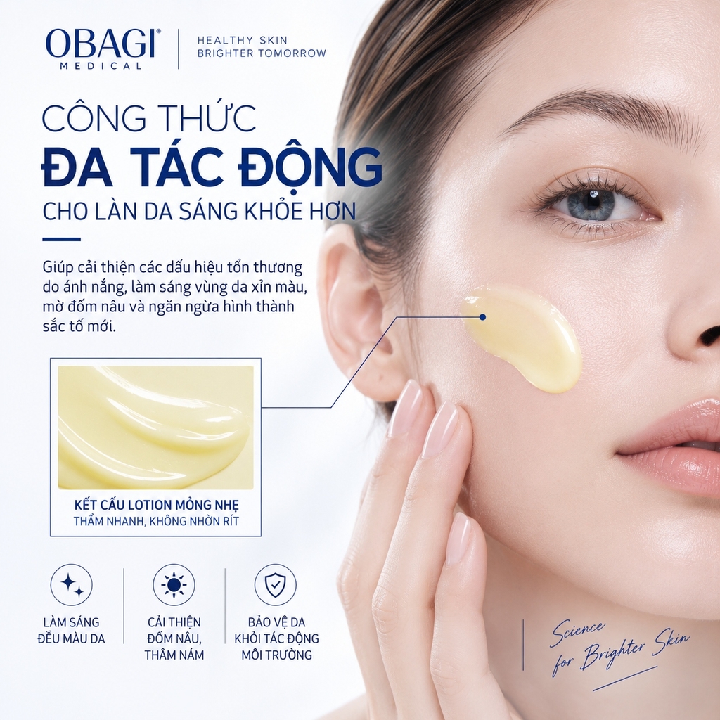 Lotion Dưỡng Sáng Và Giảm Thâm Nám Obagi Suzanobagimd Claribright 50ml - Hàng Công Ty