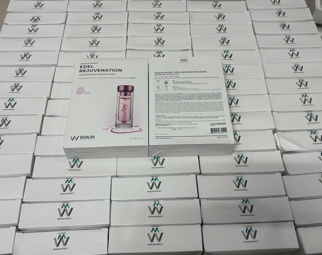Mặt Nạ Wonjin Effect Edel Rejuvenation Tái Tạo Da Căng Bóng Collagen Vàng Hộp 10 Miếng - Fullbox