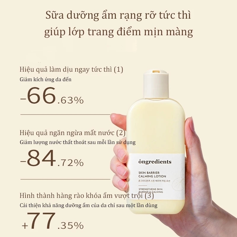 Kem Lót Dưỡng Ẩm Ongredients Phục Hồi Hàng Rào Bảo Vệ Da
