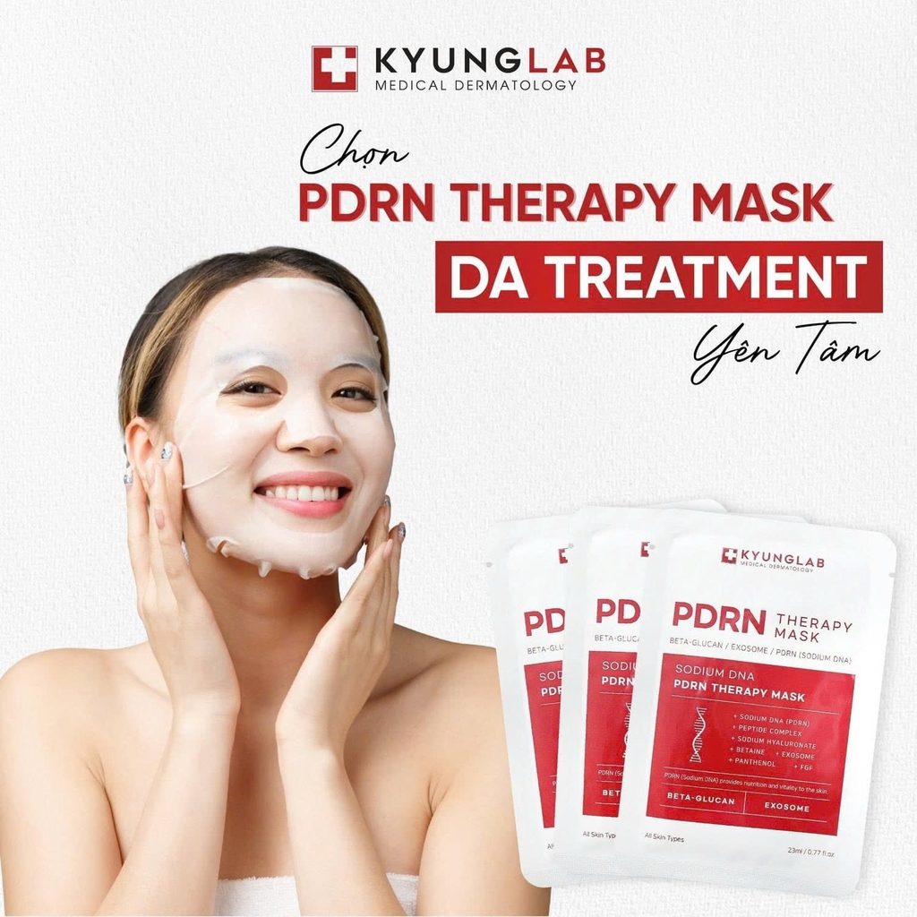 Mask Kyunglab PDRN Therapy Sheet Mask Phục Hồi Và Tái Tạo Da Với Polynucleotide 1 Miếng - Nobox - Hàng Công Ty