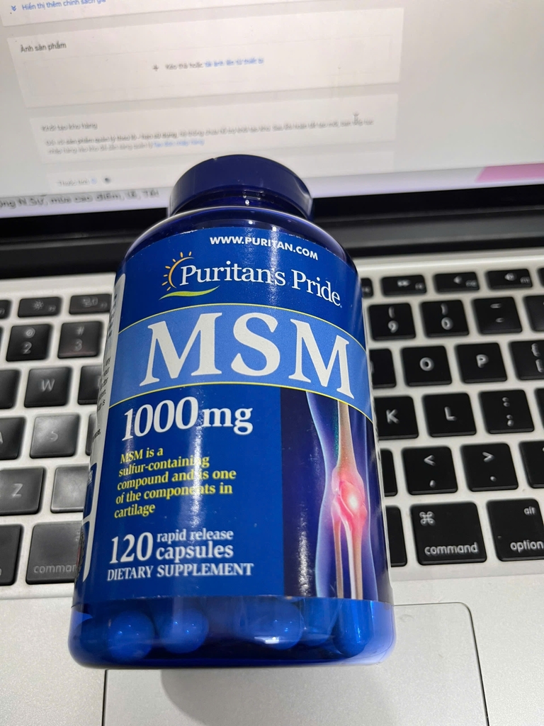 Viên uống hỗ trợ xương khớp Puritan MSM 1000mg - 120 viên