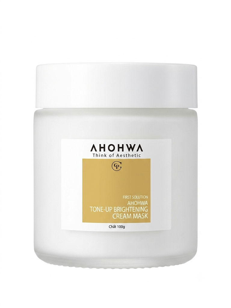 Mặt Nạ Ủ Trắng Da Ahohwa Tone-Up Brightening Cream Mask - Hàng Công Ty