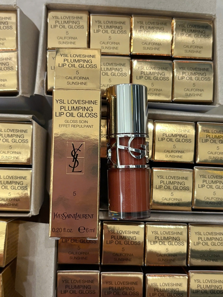 Son Dưỡng Bóng YSL Loveshine Plumping Lip Oil Gloss -  Màu 5 California Sunshine - Fullbox 6ml