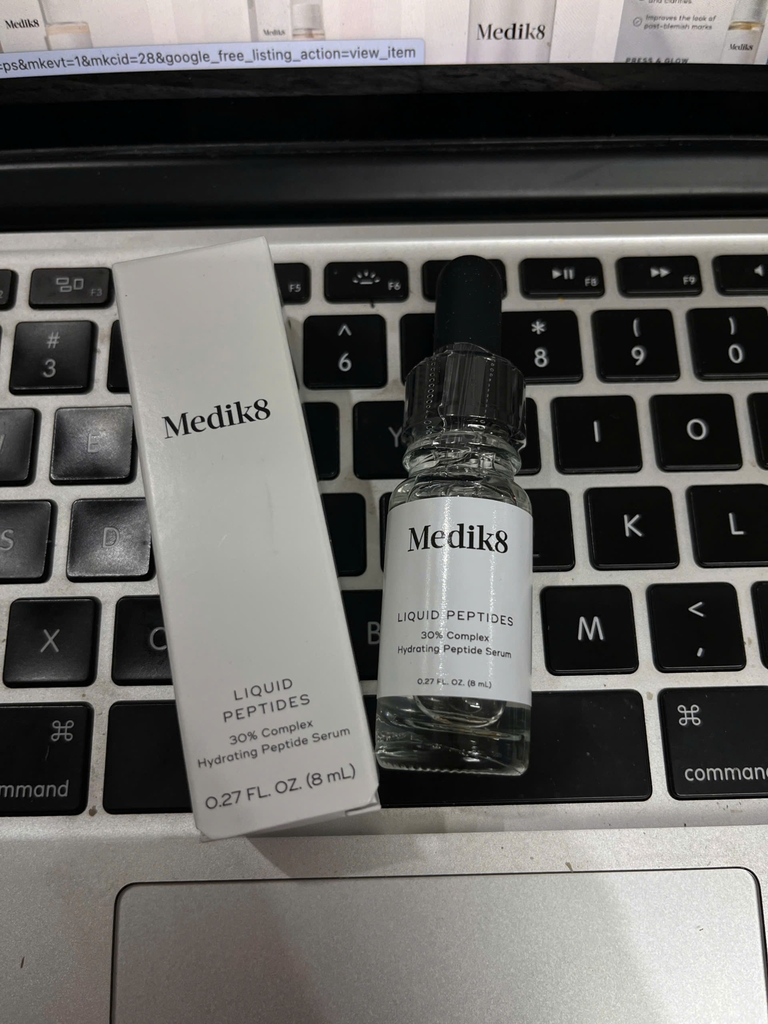 Serum Cấp Ẩm, Phục Hồi Medik8 Liquid Peptides 30% Complex Hydrating Peptide 8ml - Fullbox Hàng US
