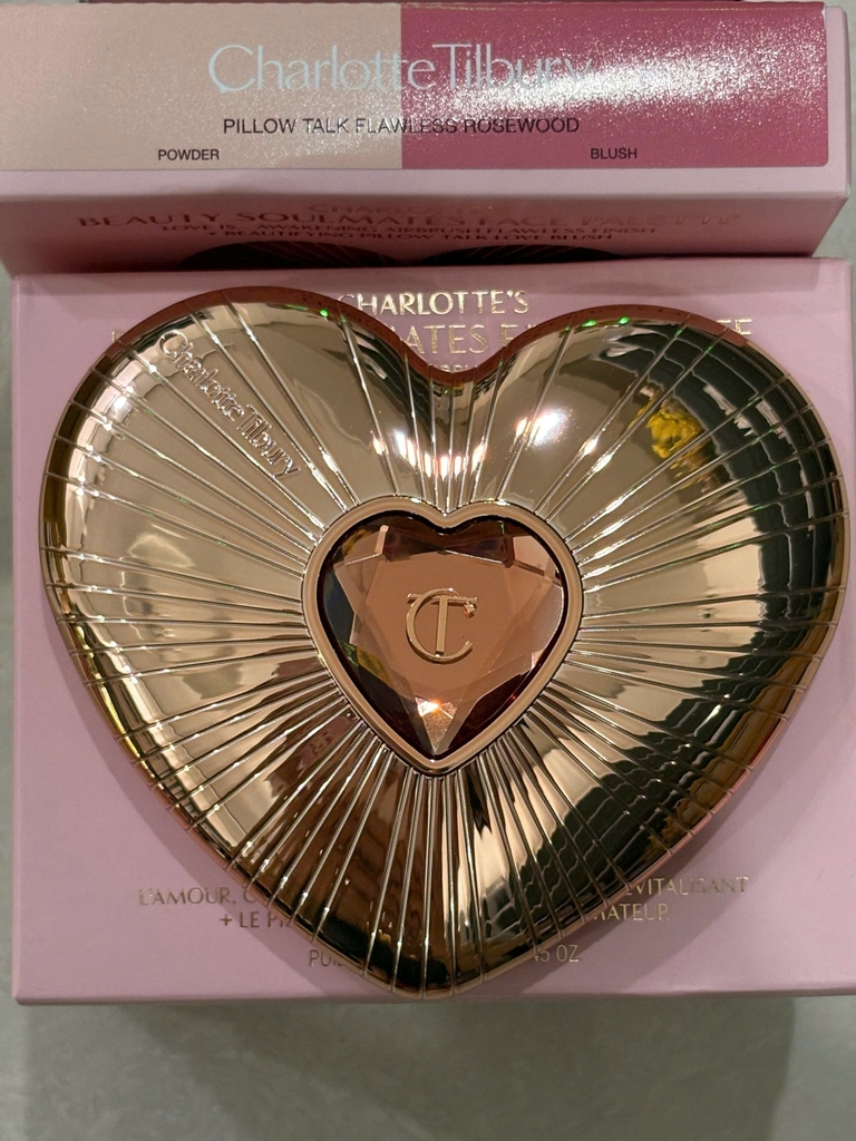 Phấn Má Hồng Charlotte Tilbury Pillow Talk Beauty Soulmates Palette Tone Flawless 10g Fullbox Hàng US