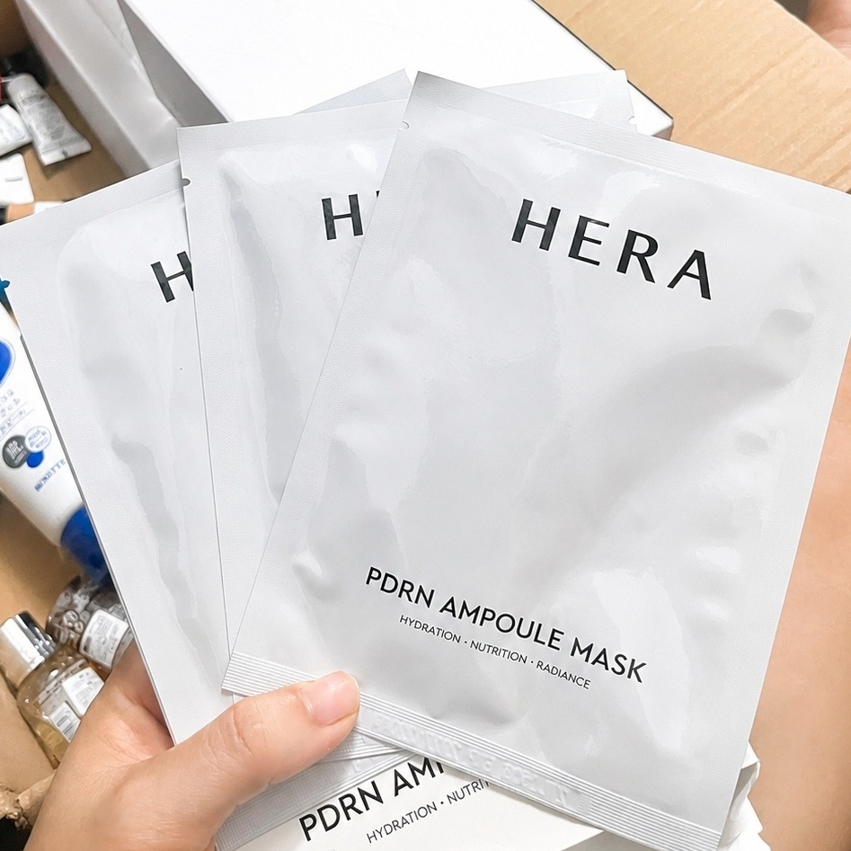 Mặt Nạ Hera PDRN Ampoule Mask Phục Hồi Căng Bóng Da - Fullbox (21mlx3)