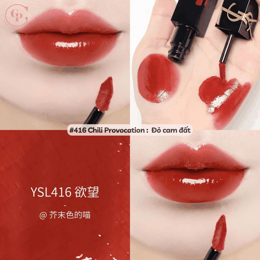 Son Kem YSL Vinyl Cream High Shine Lip Stain - 5.5ml - Fullbox