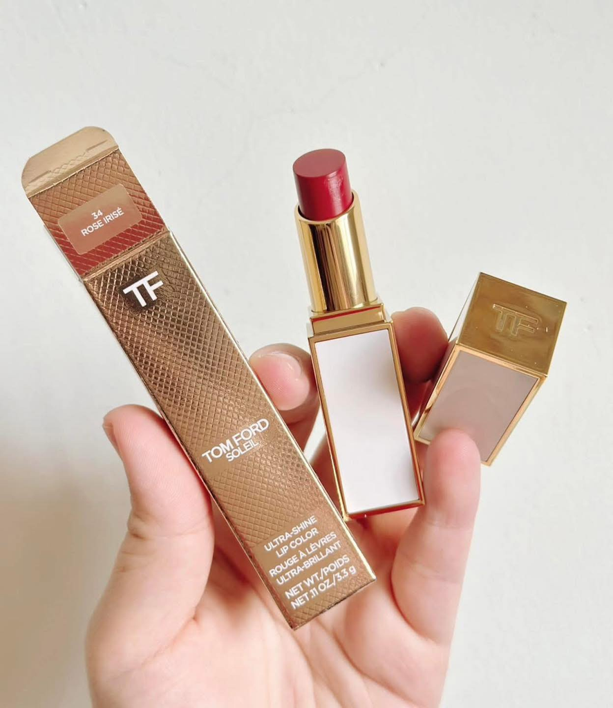 Son Tomford Soleil Ultra-shine lip color 3.3g - Fullbox - 34 Rose Irise